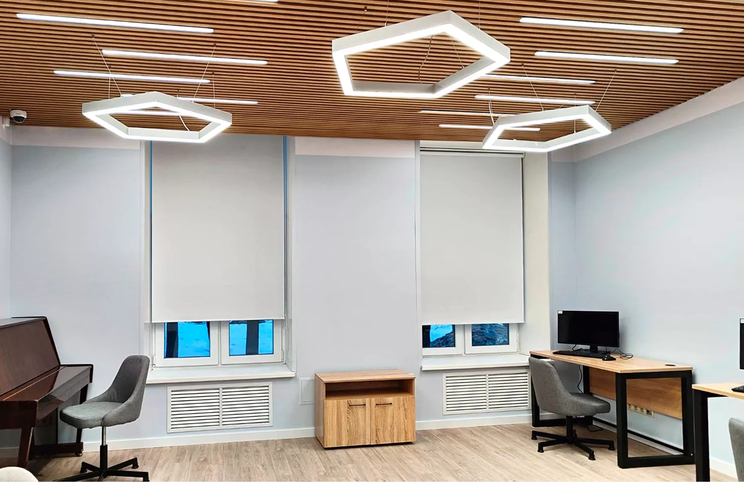 Рулонные шторы для центра Московское долголетие